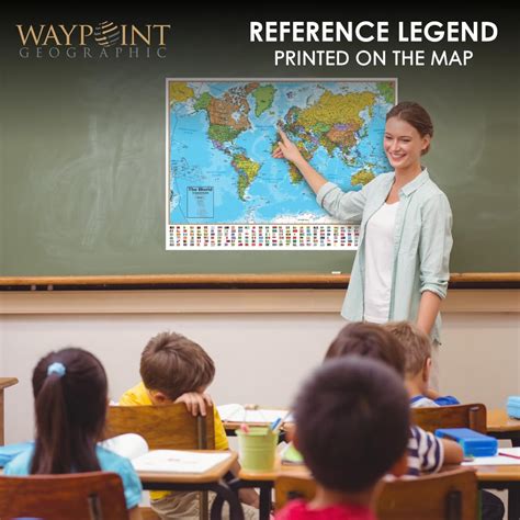 Waypoint Geographic Hemisphere - Blue Oceans Maps - World and USA Map ...