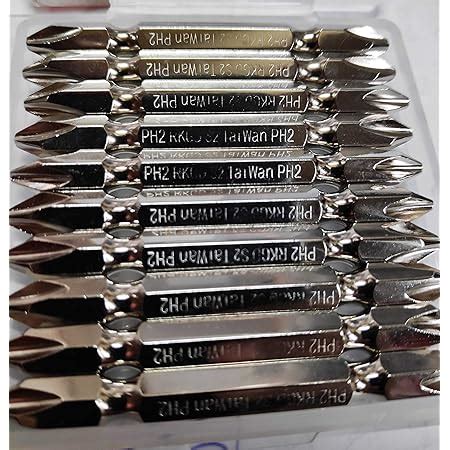 10pcs 65mm PH2 S2 Alloy Steel Magnetic Double Head Electric Screwdriver ...