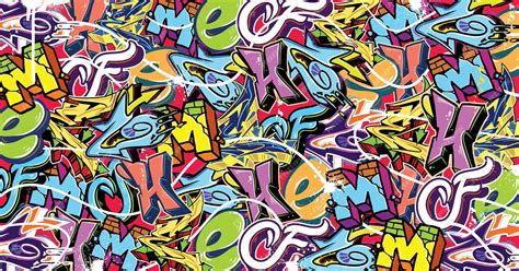 Premium Vector | Colorful graffiti wall art background street art hip-hop urban vector ...