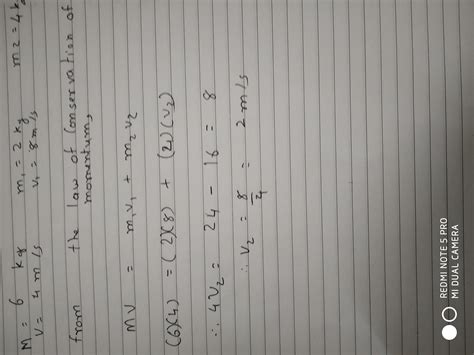 35. A box of mass m= 6 kg slides with speed v=4m/s across a ...