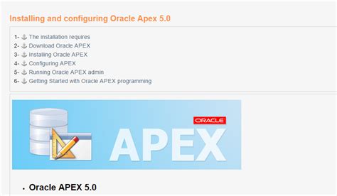 Image result for Install APEX-Oracle