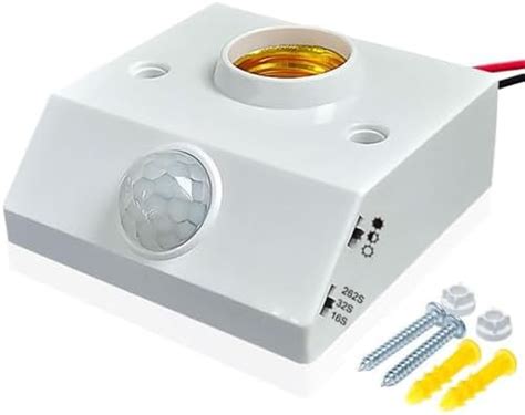 PROROOP Motion Sensor Light Socket Smart Screw in Light Bulb Outlet ...