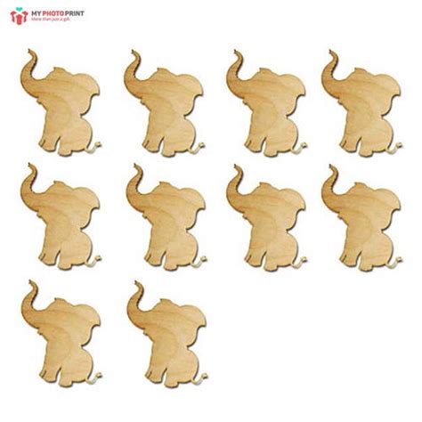 Elephant Mdf Wooden Craft Cutout Any Shapes & Patterns | (minimum 10 Q ...