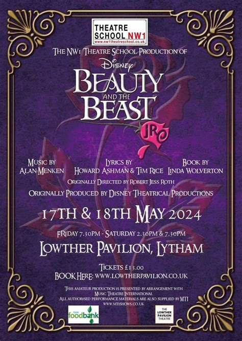 BEAUTY AND THE BEAST , Lowther Pavilion Theatre & Gardens, Lytham St ...