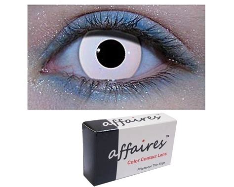 Affaires White Out Crazy color contact lenses Yearly Disposable