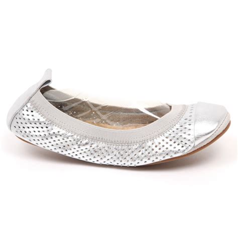 E7314 ballerina bimba silver YOSI SAMRA scarpe ballet flat shoe kid girl