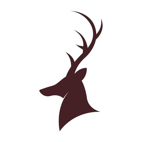 Hirsch-Symbol-Logo-Design-Illustration | Premium Vektor