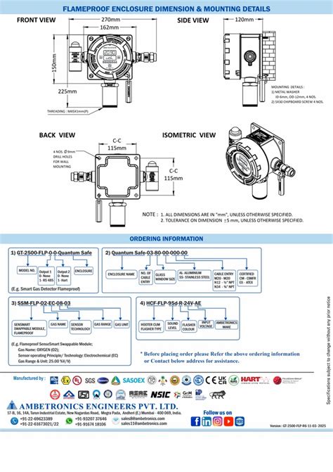 Gas Transmitters - Smart Gas Transmitter Combustible Weatherproof - GT ...