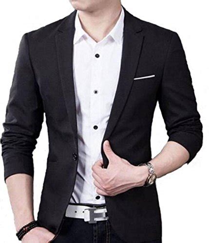 Buy personalityplus Men's Cotton Slim Fit Blazer (Black, 38) at Amazon.in
