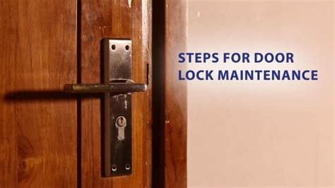 Steps for door lock maintenance - WD40 India