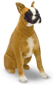 MELISSA & DOUG Giant Boxer - Lifelike Stuffed Animal Dog - 31.2 inch ...