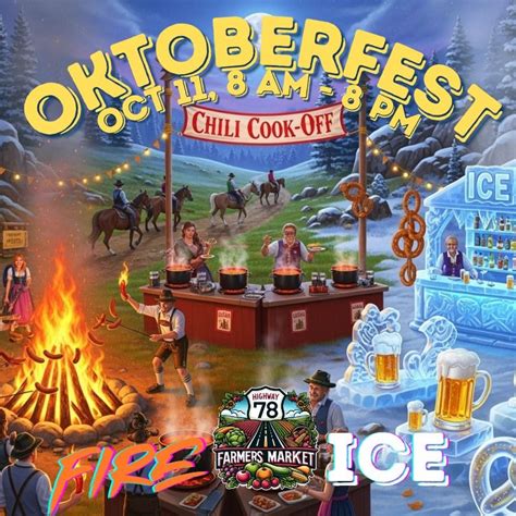 Oktoberfest Fire and Ice Festival, Highway 78 Farmers Market ...