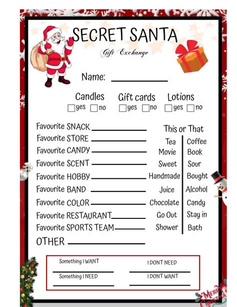 Secret Santa Template | PosterMyWall