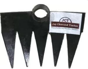 JCT 5 TEETH SOLID IRON STEEL RAKE FOR GARDENING Garden Tool Kit Price ...