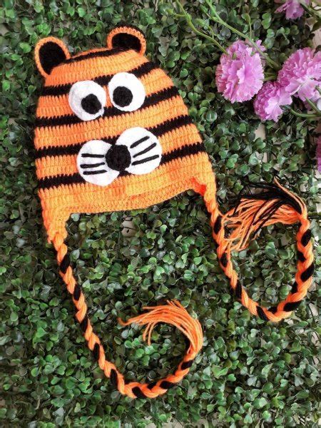 Woonie Handmade Crochet Woolen Soft Cap for Infants children kids girls ...