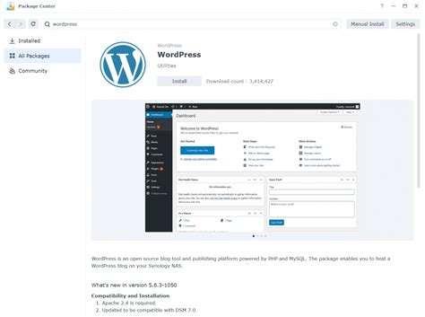 WordPress Docker Synology 的图像结果