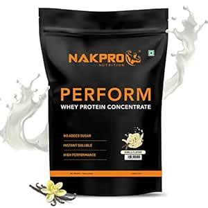 NAKPRO Perform Whey Protein Concentrate | 24g Protein, 5.3g BCAA per ...