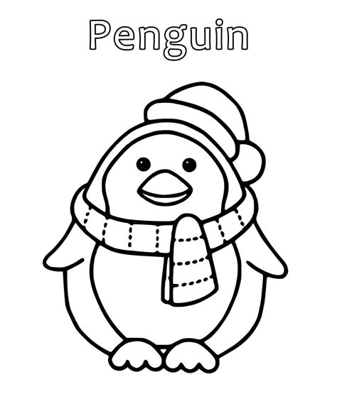 Penguin Coloring Sheet Printable - Printable Templates