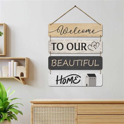 Motivational Quotes MDF Wood Wall Hanging for Entryway Living Room Kid ...