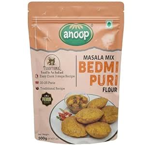 Anoop Bedmi Puri Masala Mix Flour (Pack of 4) : Amazon.in: Grocery ...