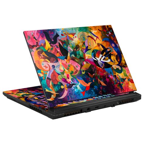Shop Multicolor Swirl Art Abstract Laptop Skin for Asus | Buy Online ...