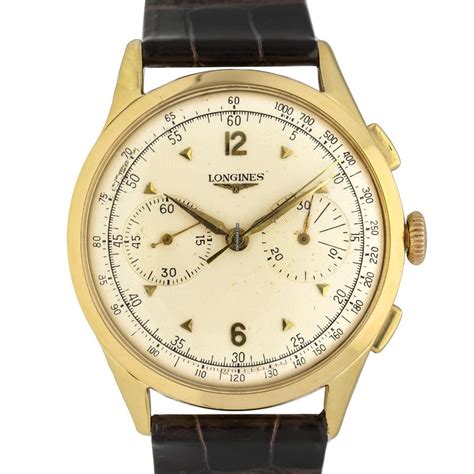 Longines FLYBACK CHRONOGRAPH 30CH 5967 YELLOW GOLD 18KT 38MM 50TH for ...