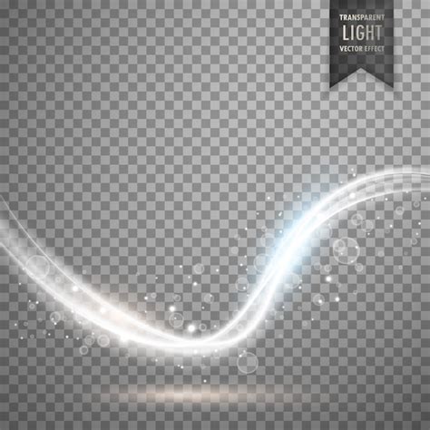 Transparent white bokeh light effect | Free Vector