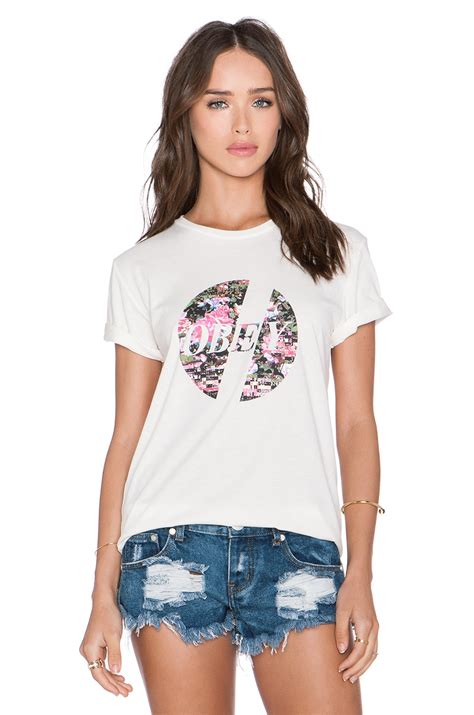 Obey Glitch Gardens Tee in Cream | REVOLVE