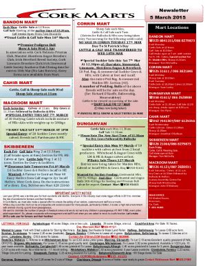 Fillable Online Calf Intake Open From 7am Onwards Fax Email Print ...