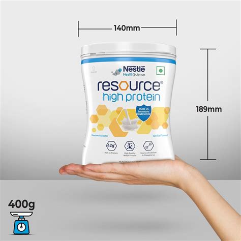 Nestle Resource High Protein Vanilla Flavour Powder, 400 gm Price, Uses ...