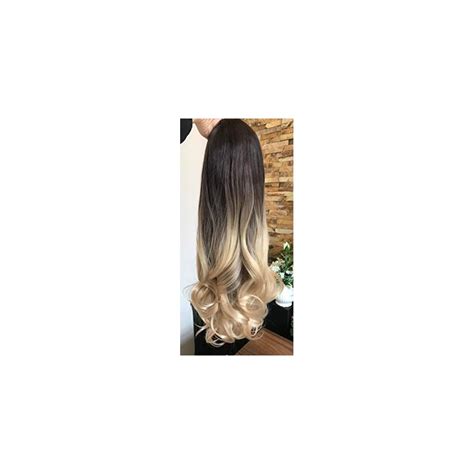 Buy DevaLook Hair Extension 24 Thick Long Wavy Clip in on Ombre Half ...