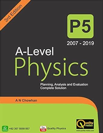 A Level Physics Planning, Analysis and Evaluation Complete Solution ...