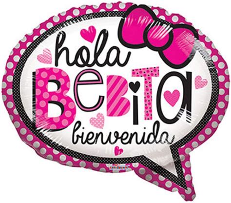Buy Bienvenido Bebita Birth New Baby Girl Balloon Spanish Expecting ...