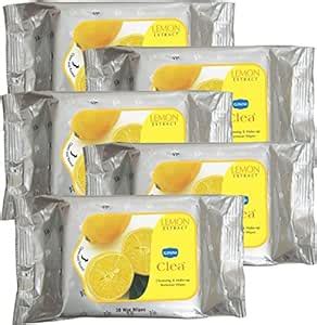 GINNI CLEA Cleansing Makeup Remover Wipes (pack of 5) (30 wipes per ...