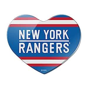 Buy NHL New York Rangers Logo Heart Acrylic Fridge Refrigerator Magnet ...