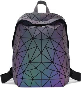 BATCAT Luminous Geometric Holographic Reflective Backpack Color ...