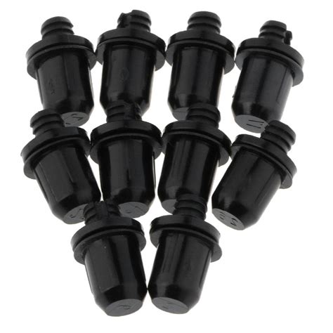 CALANDIS 10 Pieces Fastener Rivet Clips Kits, Black Push Pin Rivets for ...