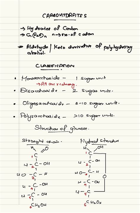 Carbohydrates - Bachelor of medicine and bachelor of surgery - Studocu