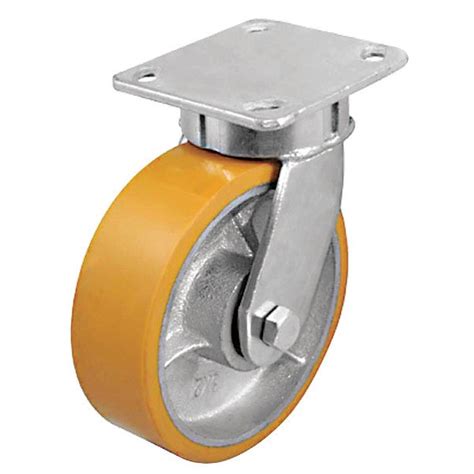Zoro Select Plate Caster, 1200 lb. Ld Rating, Ball P25S-UY060KP-14-001 ...