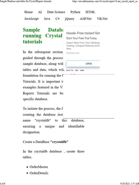 Image result for Tutorial for Crystal Reports