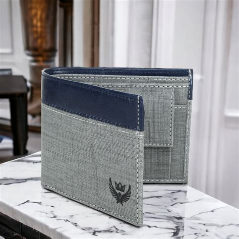 Lorenz Bi-Fold Casual Grey Wallet for Men (Gray,Blue) | WL-15 – Lorenz ...