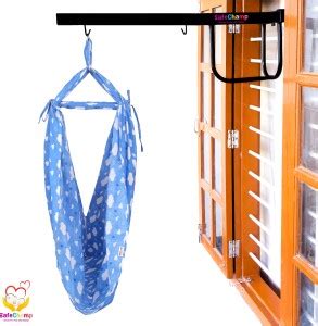 SafeChamp Cloud Baby Cradle Cloth with Seperator And Metal Window ...