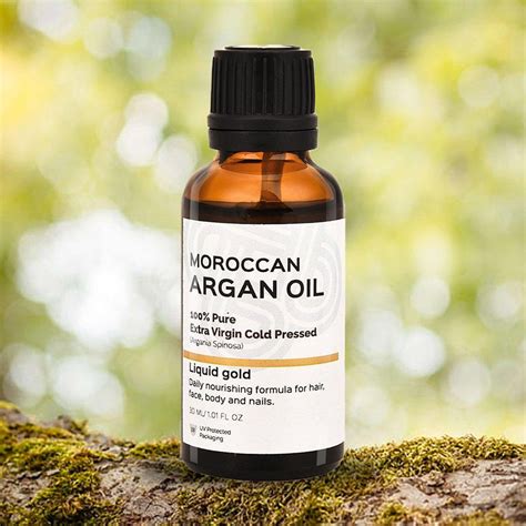 Moroccan Argan Oil (Cold Pressed), 30ml | Organic Cold-Pressed Argan ...