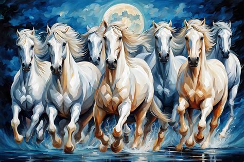 7 Horse Painting with Sunrise Benefits: Attract Success & Prosperity ...