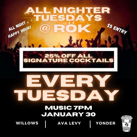 Willows / Ava Levy / YONDER Live @ Rök Bar, ROK Music Lounge + Bar, 7th ...