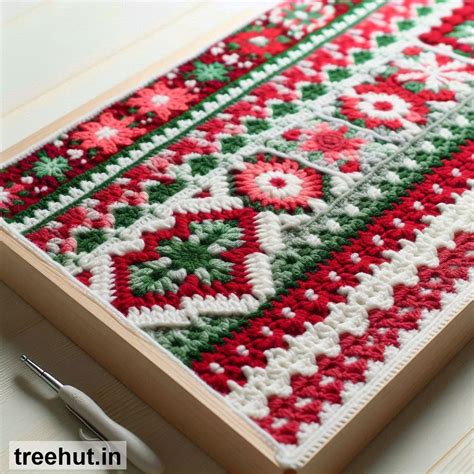 Christmas Crochet Bedside Mat Ideas patterns and how to make them ...
