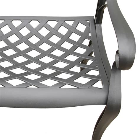 Oakland Living Cast Aluminum Weatherproof Patio Dining Set 5-Piece ...