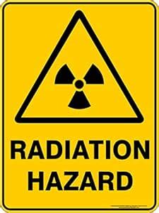 meSleep 8 Inches Safety Stickers -Warning Radiation Hazard : Amazon.in ...