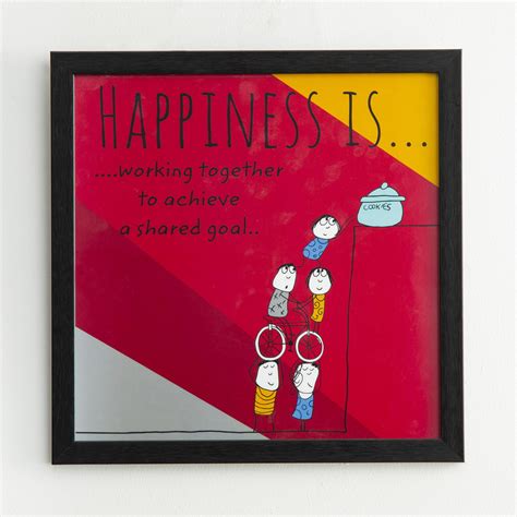Buy Happiness Shared Goal - Photo Frame - 35 X 35 cm from Home Centre ...