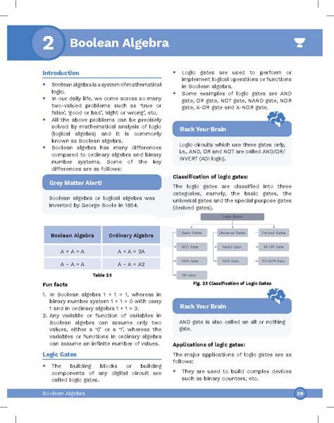 Boolean algebra DE - NOTES - 2 Boolean Algebra Introduction y Boolean ...